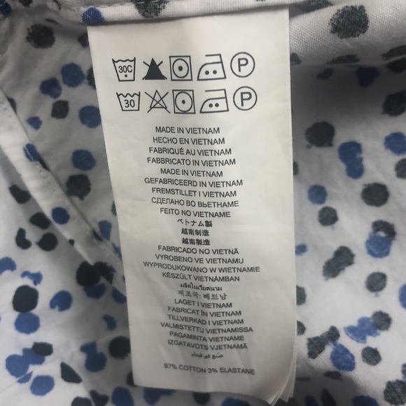 Michael Kors Polkadot Buttoned Down Shirt - Picture 5 of 6